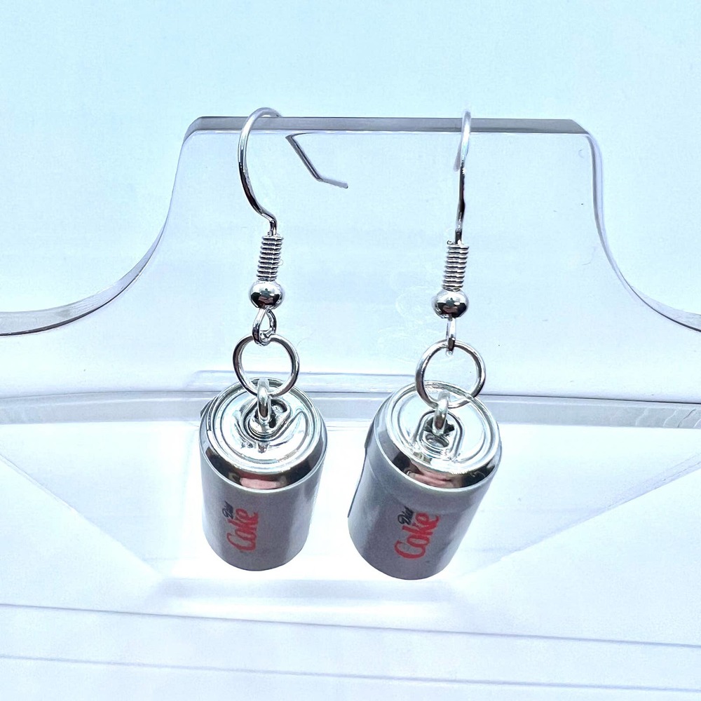 Diet Coke Earrings - Drink Earrings - Soda Earrings - Coca Cola Earrings - Picture 7 of 10